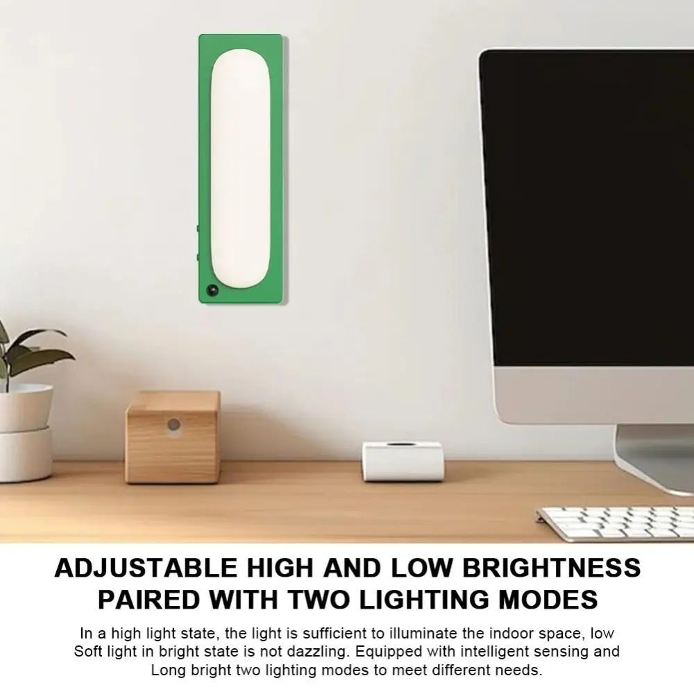 Led Dual-purpose Small Lamp Wireless Rechargeable Automatic Light Smart Sensor Magnetic Human Body Induction Night Light Hallway