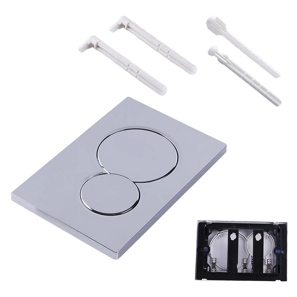 

New Dual Flush Plate Plate For Cistern For Cistern 115.770.21.5 For Geberit Sigma01 Chrome Plastic Home Accessories