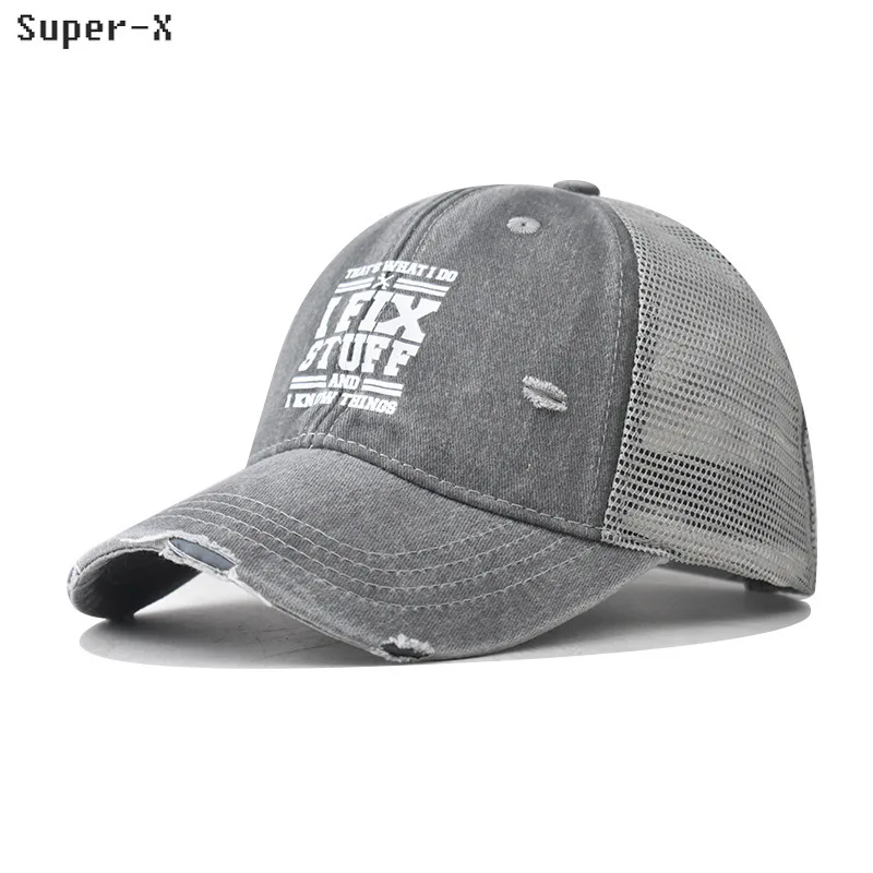 

Fashion Letters Print Baseball Cap for Men Women Summer Visor Caps Unisex Style Mesh Trucker Hats