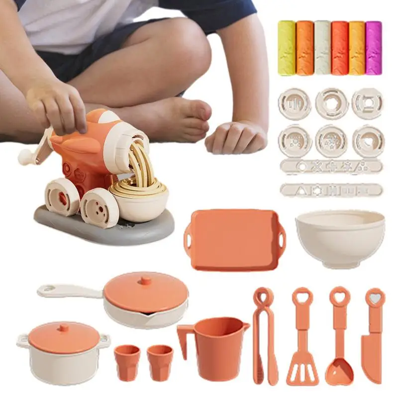 

Playdough Pasta Maker Ice Cream Maker Playdough Kit Kitchen Play Toys And Dough Accessories Sets For Kids Age 3 4 5 6 7 8 Years