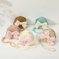 Children's Crossbody Shoulder Bag Lace-up Bow Coin Backpack For Baby Fashion Casual Shopping Mini Bag For Girls 3