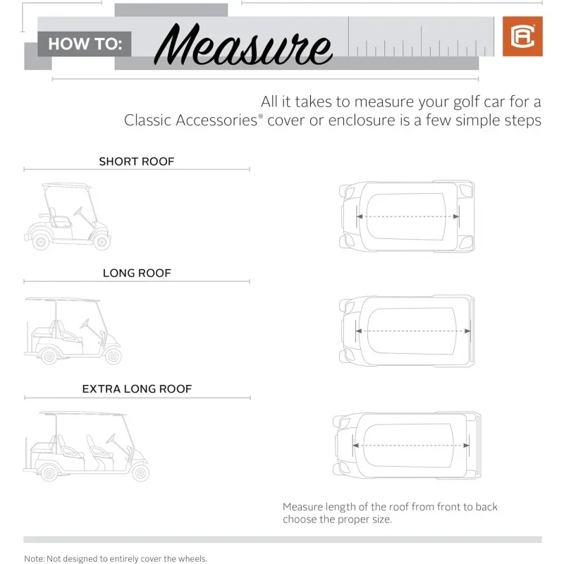 Classic Accessories Fairway Golf Cart Travel Enclosure