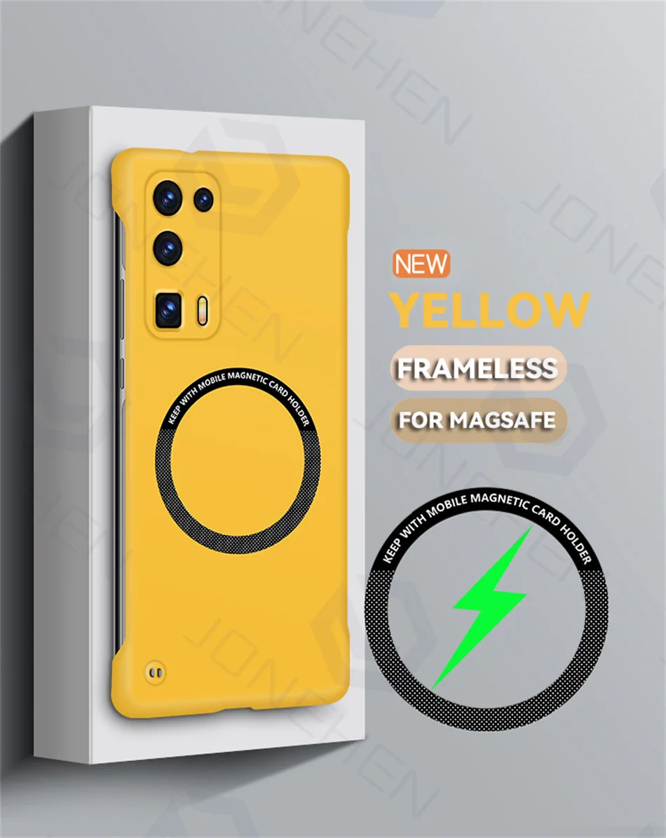 Frameless Magnetic Wireless Charging Hard PC Cover