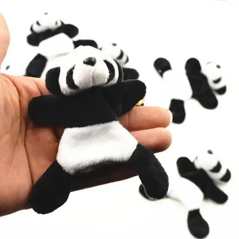 Lovely Simulation Plush Panda Fridge Sticker Magnet Refrigerator Festival Gifts Sticker Suitable Tourism Suitcase Souvenir Tags