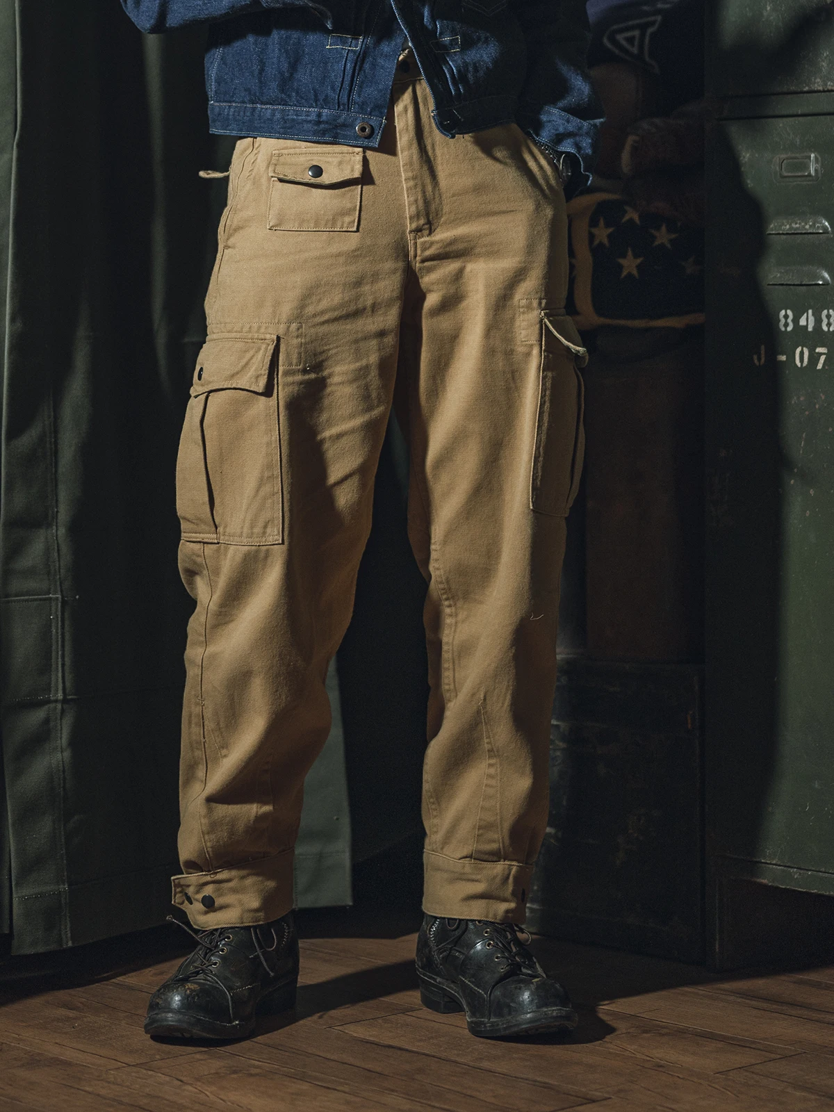 Non Stock Belgian M64 Modified Pants Men Cargo Trousers Motorcycle Rider Breeches 4