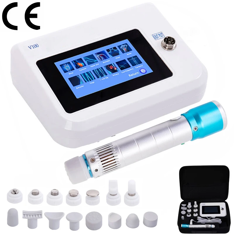 VILNASON Modelo V100 Original, Tratamientos de Relajación con Ondas de Choque y Alivio del Dolor Muscular, Masajeador Eléctrico con Terapia de Ondas de Choque