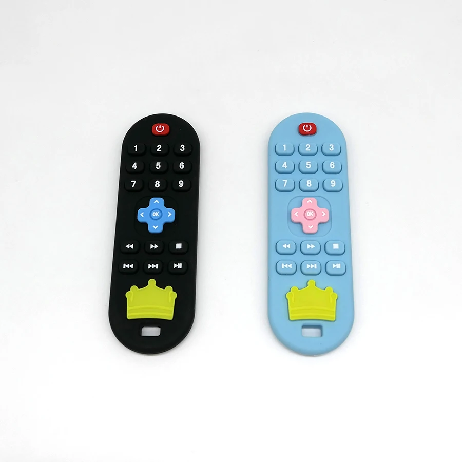 Children's Silicone Remote Control Teether Baby Oral Appetite Period Soothing Remote Control Teething Bite Gum Anti-Eating Toys