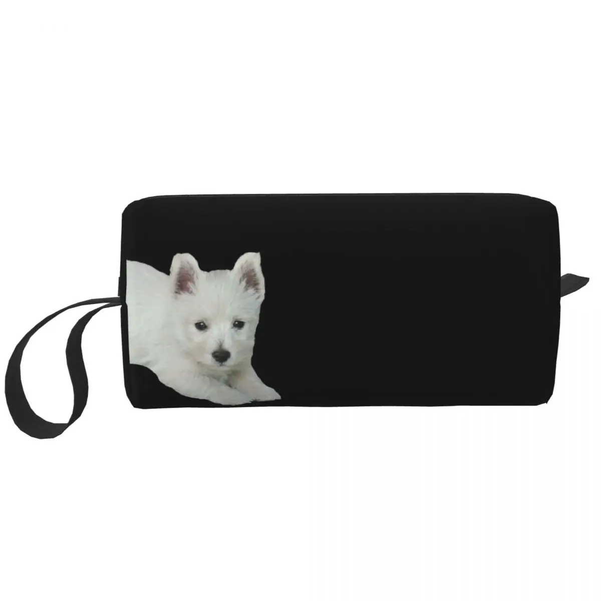 

West Highland White Terrier Puppy Cosmetic Bag Women Makeup Bags Westie Dog Travel Waterproof Toiletry Bag Organizer Pouch