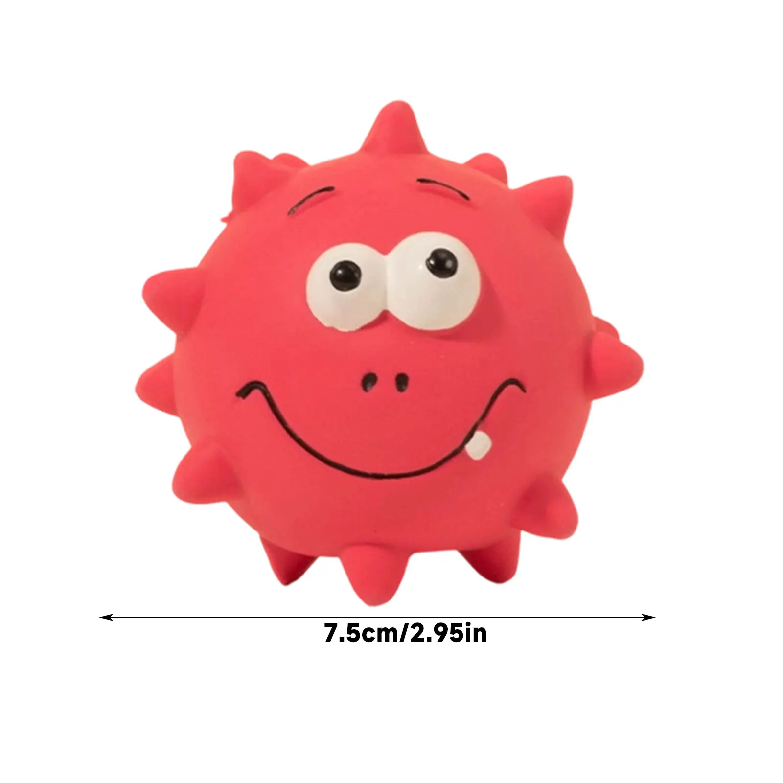 Piepende spiky bal hondenspeelgoed voor tandreiniging honden_voghion.com
