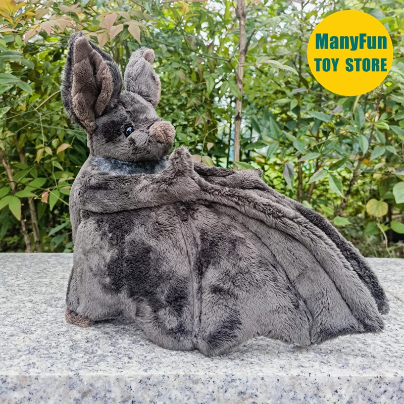 Bat Plush Toy High Fidelity Vampire Bat Plushie Fruit Bat Peluche Lifelike Stuffed Animals Simulation Doll Kawai Toy Gifts Kids 5