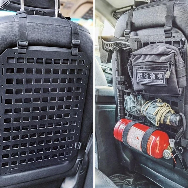 Tactical Seat Back Organizer  Rigid Molle Panel Trucks, SUV, Cars