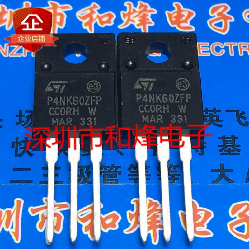 10pcs STP4NK60ZFP P4NK60ZFP new TO 220F 600V 4A full| | - AliExpress