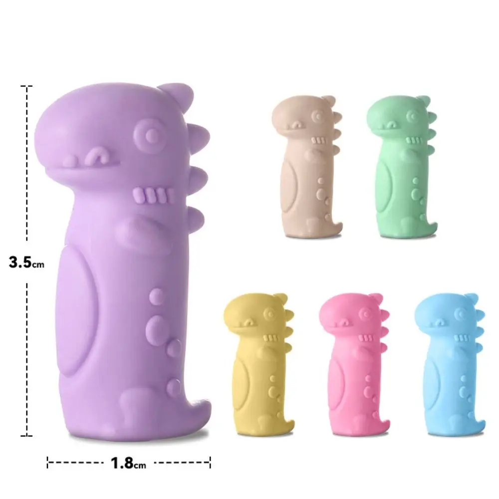 10PCS 고양이 모양 연필 펜촉 보호 캡 교정 문구 2 in 1 연필 연장기 펜 탑 커버 학교 사무용품