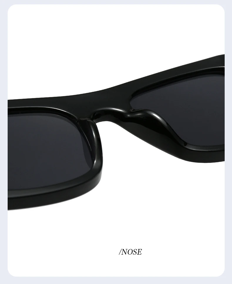 1/4 Stück Vintage Quadratische Sonnenbrille für Damen Großer Rahmen Bonbonfarben Marken-Sonnenbrillen Damen Farbverlauf Leoparden-Brillen Unisex ﻿ UV400 – Detail 5