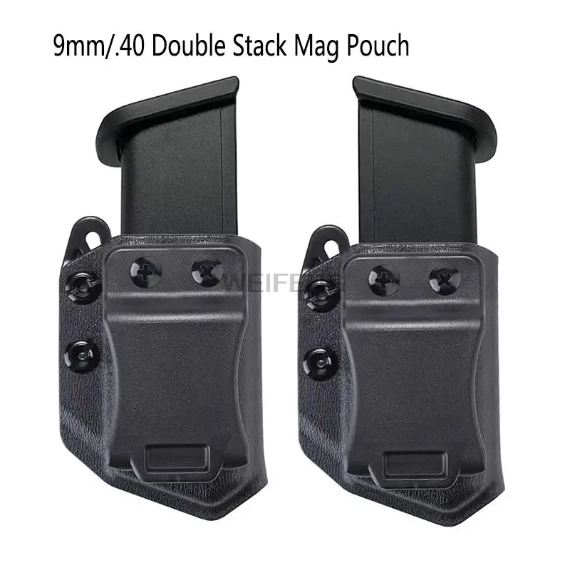 Tactical IWB/OWB 9mm/.40 Double Stack Magazine Pouch for Glock CZ S&W H&K SIG P365 MAg Magazine Case Hunting Gear