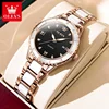 OLEVS Watches for Women Waterproof Ceramic Strap Women's Watch Luxury Diamond Inlay Luminous Dial Calendar Original Quartz Watch 2