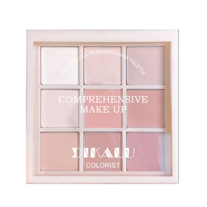 Eye Shadow Eye Shadow Plate 9-Color Eye Shadow Palette Glitter Pearly Eyeshadow Palette Nude Long Lasting Korean Charming Eyes Make Up Cosmetics