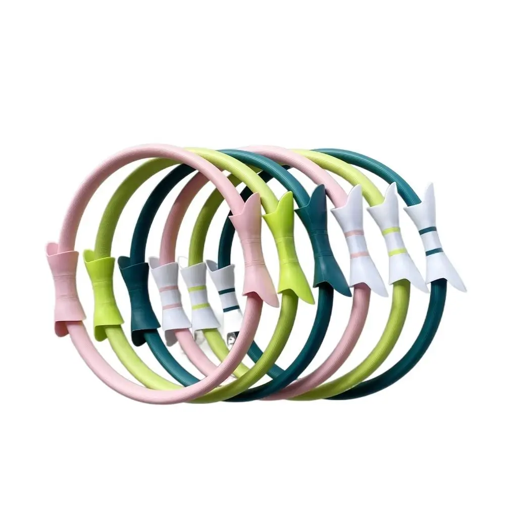 

Resistance Yoga Fitness Ring Double Handle Comfortable Touch Yoga Ring Durable Antiskid Yoga Pilates Circle Gym