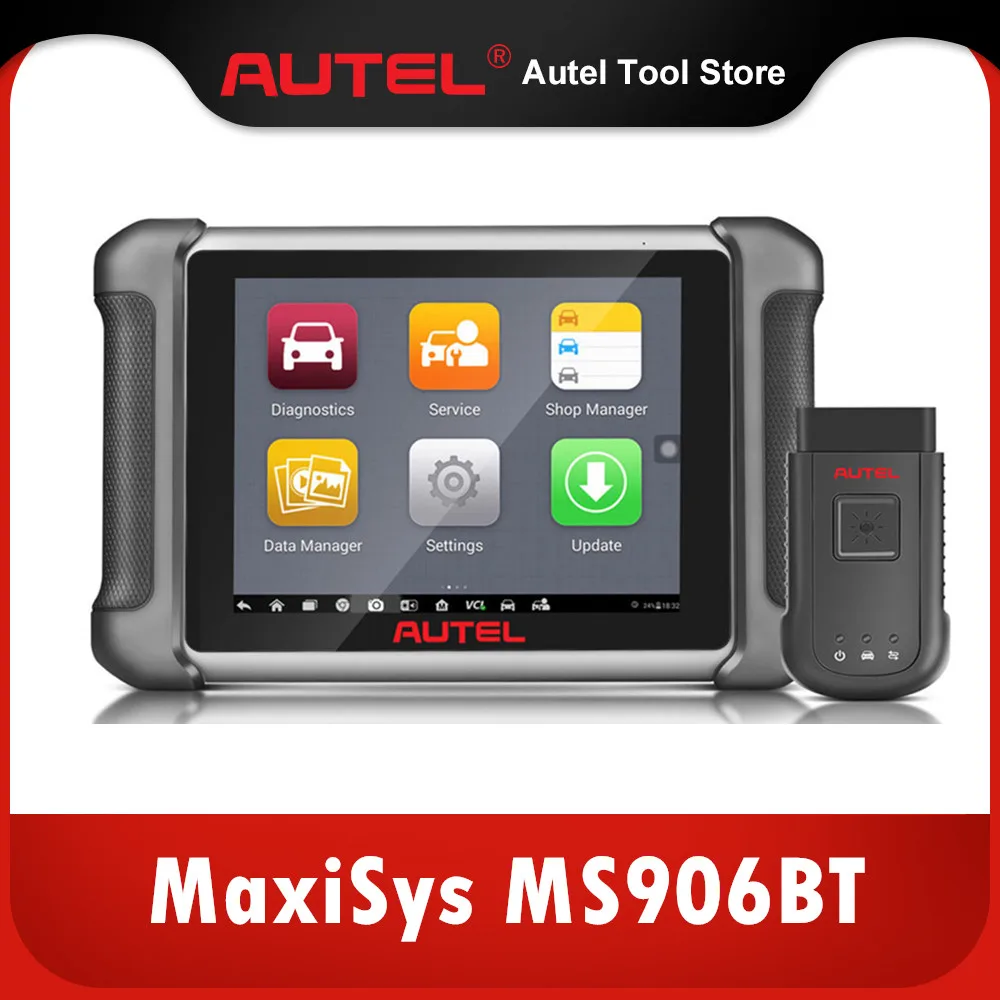 Autel MaxiSys MS906BT 고급 무선 진단 장치, 안드로이드 운영체제, 1 년 무료 온라인 업데이트