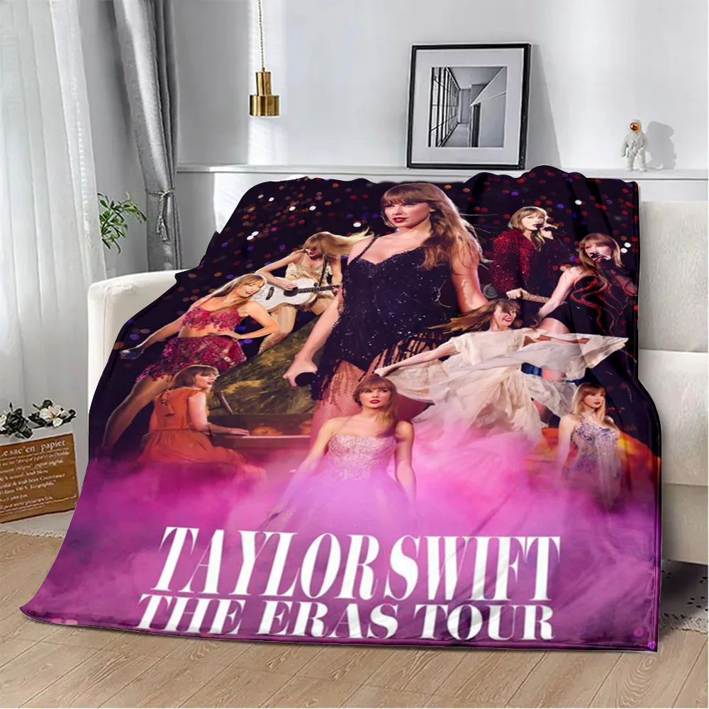 Cartoon Printed Blanket T-Taylors Picnic Blankets Warm Blanket Soft and Comfortable Blanket Home S-Swifts Travel Birthday Gift 5