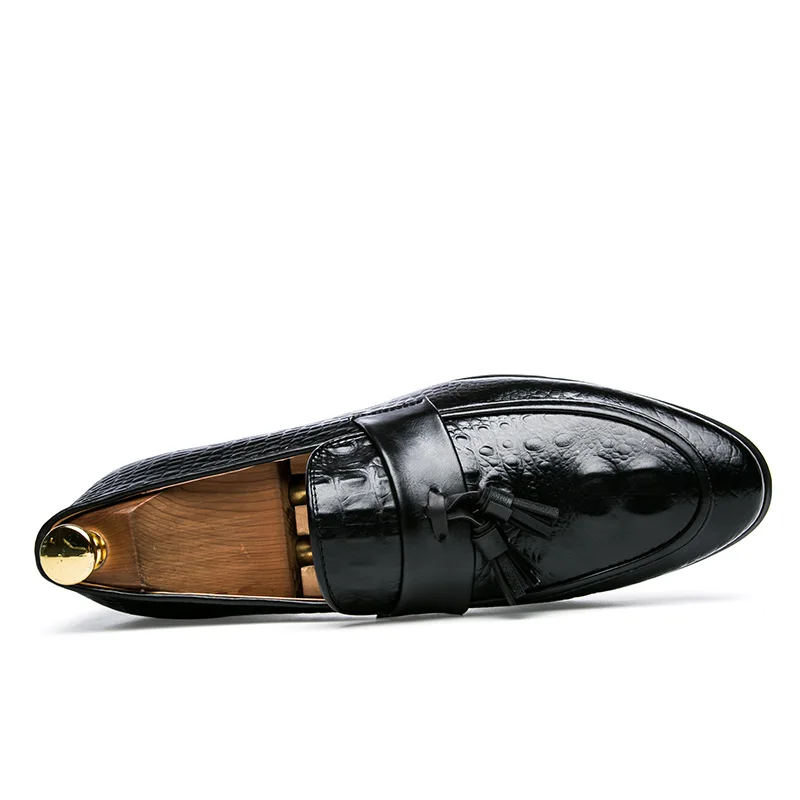 Men Casual Leather Shoes Brand Moccasin Oxfords Driving Shoes Loafers Moccasins Dress New Italian Tassel casual shoes leather shoes