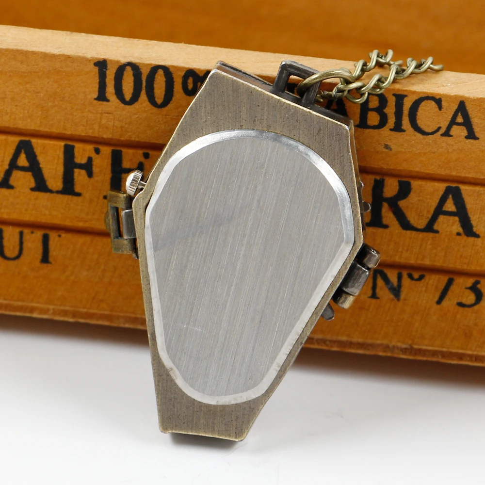 Pocket Watch Irregular Skeleton Design Retro Antique Necklace For Men Women