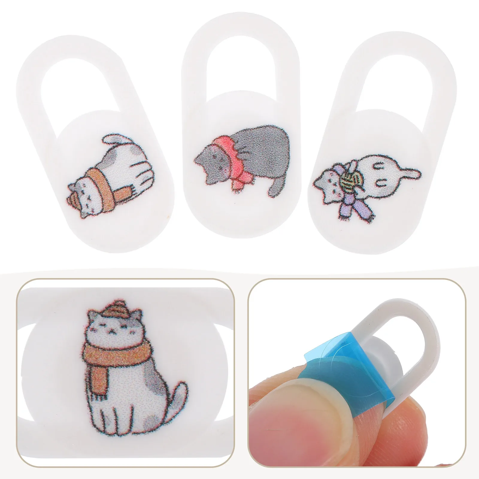 3pcs 카메라 커버 안전 노트북 웹캠 보호기 Abs 개인 정보 보호 엿보기 방지 커버 태블릿 컴퓨터 전화 액세서리