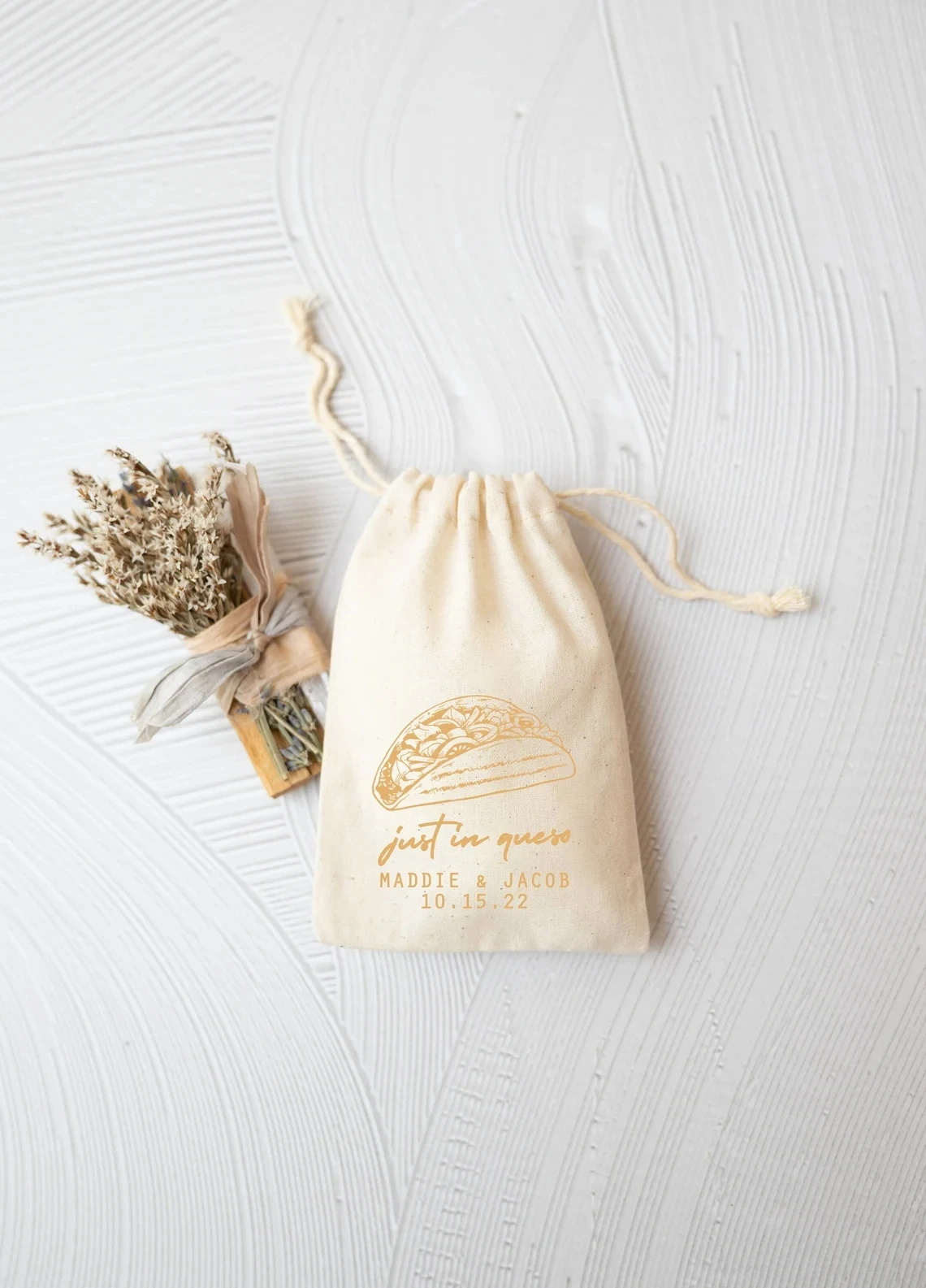 20 Pcs Fiesta Wedding Welcome Bag - Just In Queso Wedding Welcome Bags - Fiesta Taco Bomboniere-Taco Welcome Bags-Messico