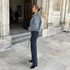 ASDS Autumn Winter Cropped Jacket for Women Short Coat Tweed Jacket Zip Crop Demi-season Jacket Woman New in outerwears 4