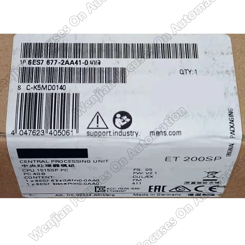 Рисунок 2 - 6ES7677-2AA41-0FL0 PLC S7-1500 ET 200SP CPU 1515SP PC