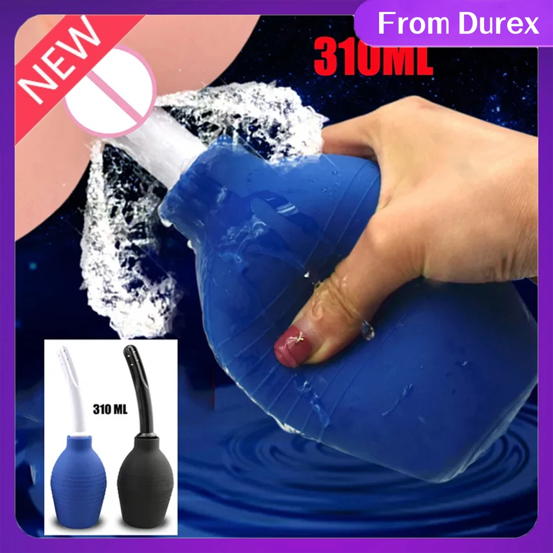 Enema for Sex Large Capacity Enema Ball Syringe System Anus Cleaner Tip Nozzle Plug Colon Anal Sex Adult Toy