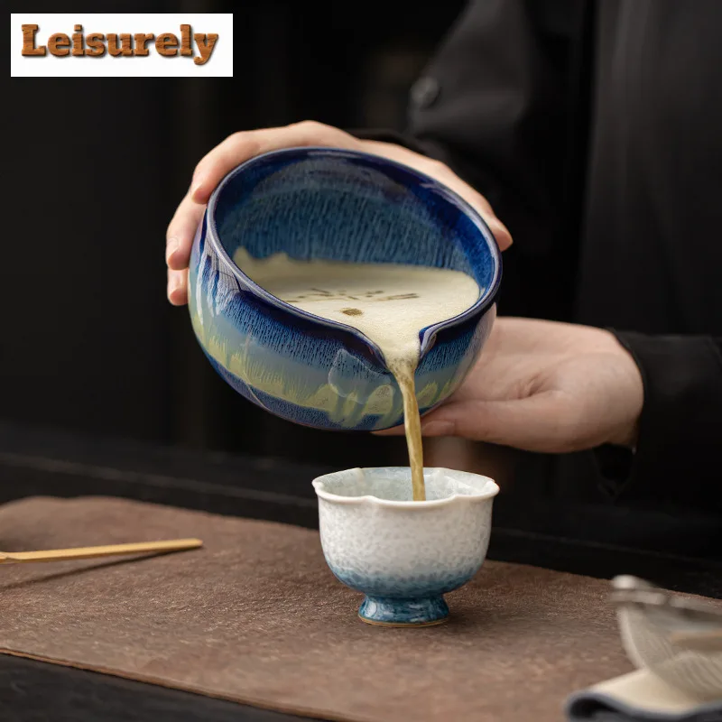 2pc/set Kiln Change Starry Sky Flowing Galze Tea Set Complete Set Japanese Matcha Set Kit Home Tea-making Tools for Tea Lovers