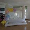 Inflatable Jumping Castle 3.7*2.7*2.6M White Bounce House For Kids Bouncy House White For Children With Blower Slide Outdoor Toy 6