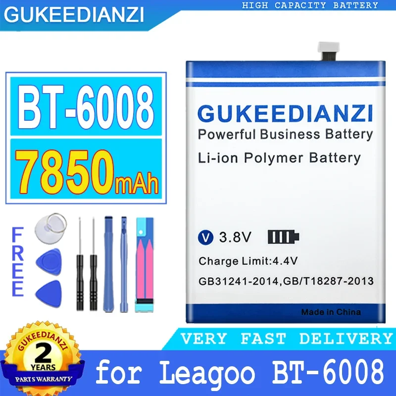 

GUKEEDIANZI Battery for Leagoo, Big Power Battery, BT6008, BL7000, 7850mAh