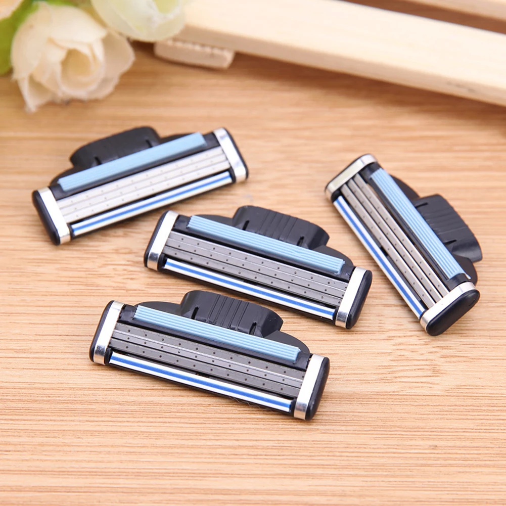 8-48PCS Razor Blades Stainless Steel 3 Layer Men's Classic Razor Blade for Gillette Mach 3 Manual Razor