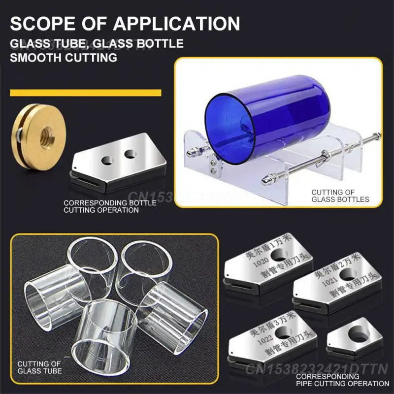 1/2PCS Glass Knife Wine Bottle Cutting High Hardness Metal Roller Car Accessories Glass Cuttings Tools Replacement Parts 4