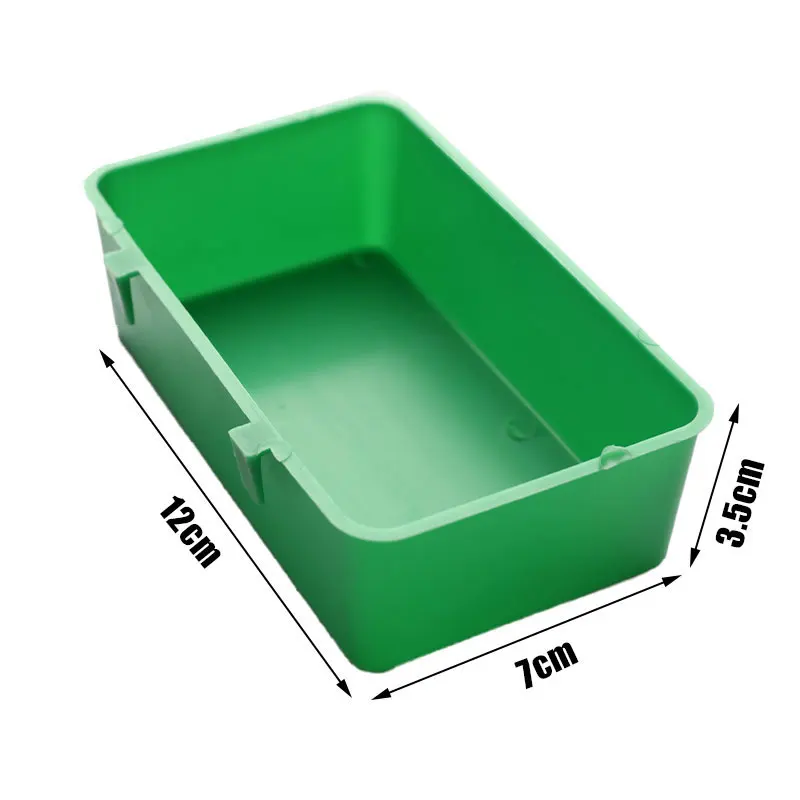 Multifunction Creative Green Food Tray Parrot Bathtub Animal Cage Shower Box bird bath basin