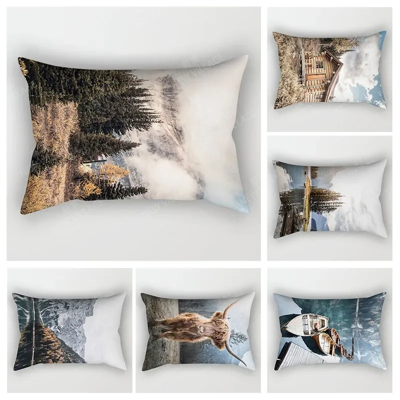 

Nordic fall home decor 30*50 throw pillow case sofa modern boho living room Cushion cover 30x50cm 40x60*40 plant pillowcase