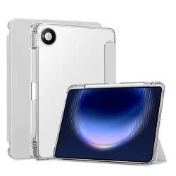 Premium Trifold Tablet Case with Pencil Holder and Soft TPU Back Stand - 13.2 for Matepad Pro Max (Gray)