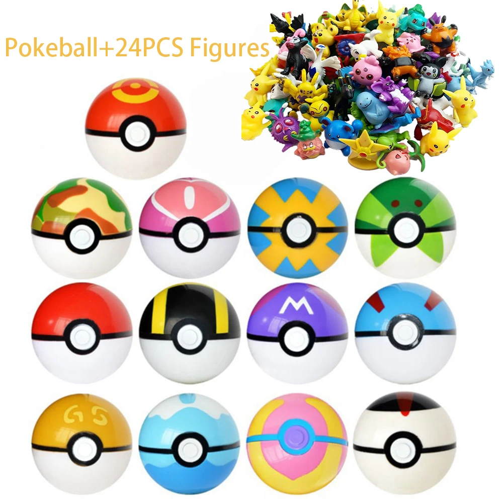 Pokemon Pokeball Con 2-3Cm Mini Action Pokeball Figure Monster Toy Model Dolls Cildren Kids Regali Di Natale