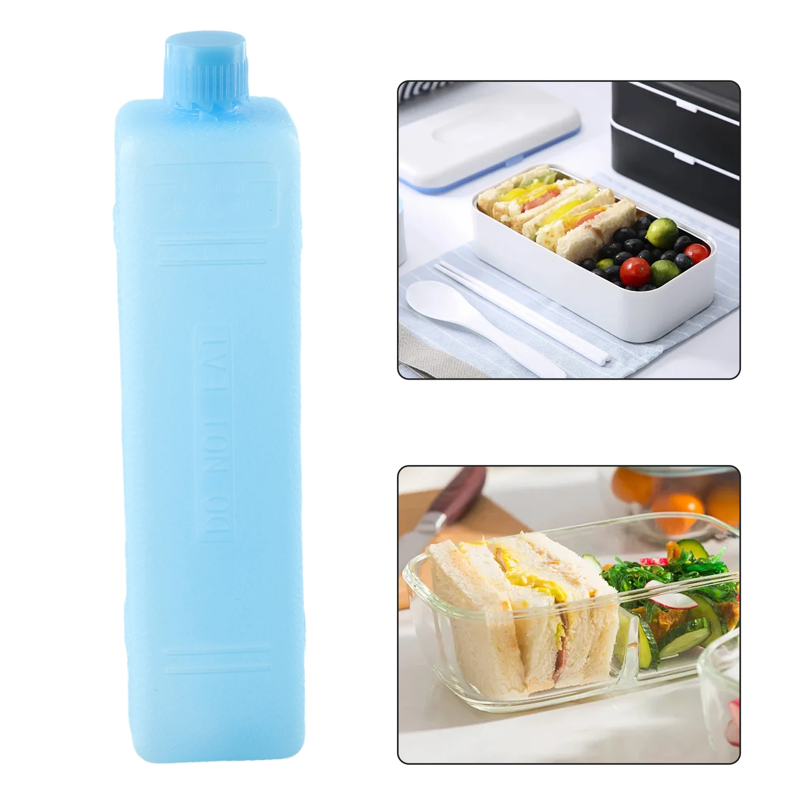 

6.29 X1.57 Inches Ice Box Kitchen Supplies Keeping Drinks Fresh Lightweight Lunch Boxes Reusable Ice Box 16*4cm