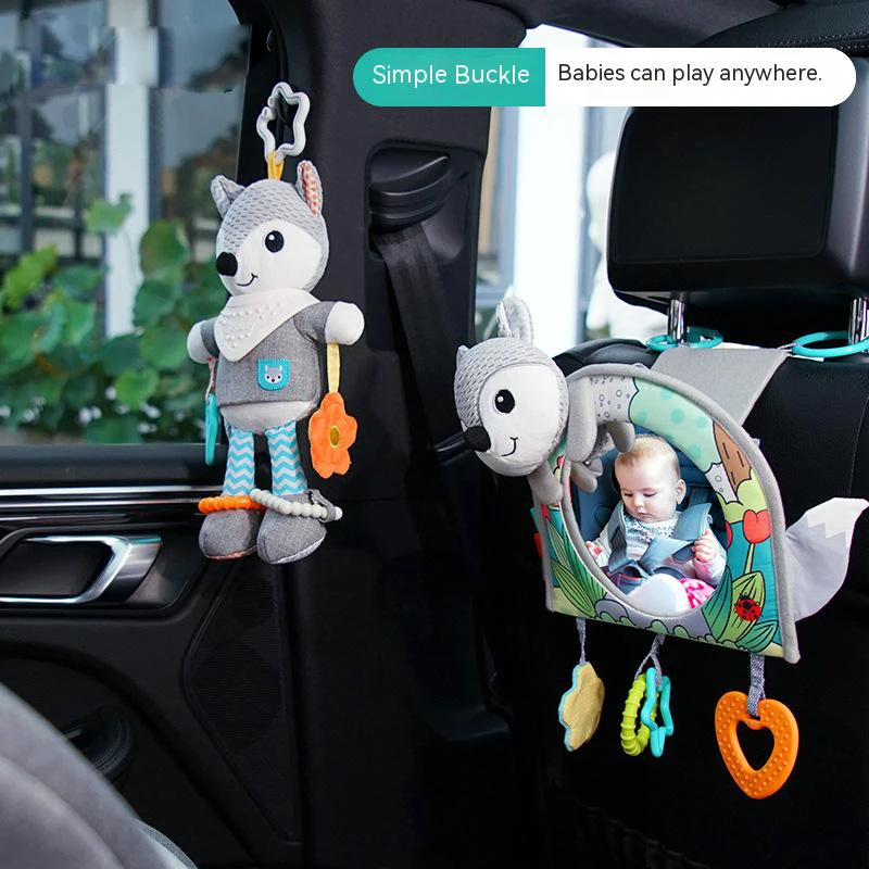 

Baby Car Rear-view Mirror Safety Seat Rear Facing Child Safety Monitor Car Accessories Cute Distorting Mirror Pendant