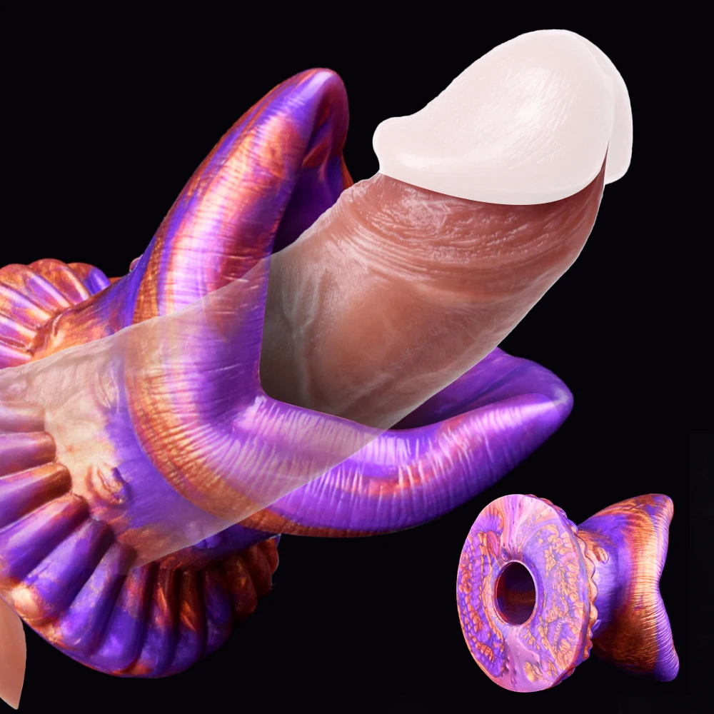 Anal Dilator Sex Toy Vagina Speculum Hollow Anal Plugs For Couples Anal Dilator Silicone Vaginal Stretcher Female Speculum Peeking Enema Dialator Anus
