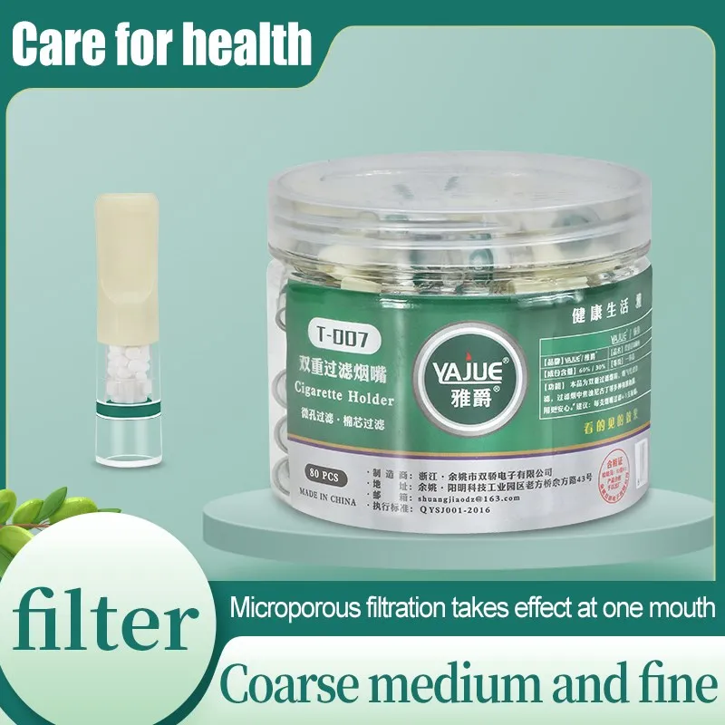 80 Pz/Scatola Supporto Per Filtro Per Catrame Usa E Getta Supporto Per Fumatori Per Bocchino Per Tabacco Da Sigaretta Sospeso Super Health