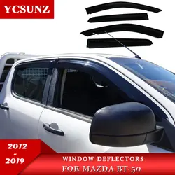 Ycsunz – déflecteurs de visière de porte et fenêtre en ABS, pour Mazda Bt50 Pro 2012 2013 2014 2015 2016 2017 2018 2019 2020, accessoires 