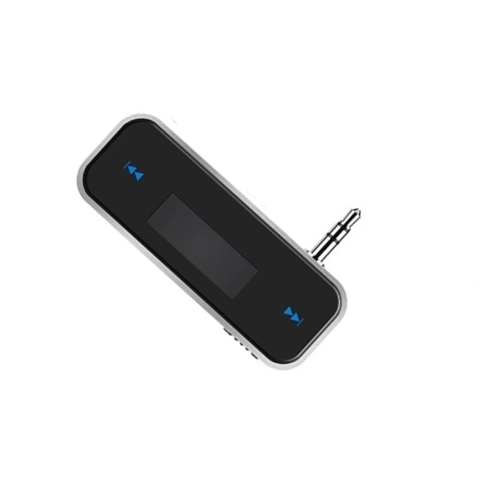 Elistooop 3.5mm jack Radio FM Transmitter Mini Wireless Adapter Handsfree Car Kit MP3 Music for Smartphone