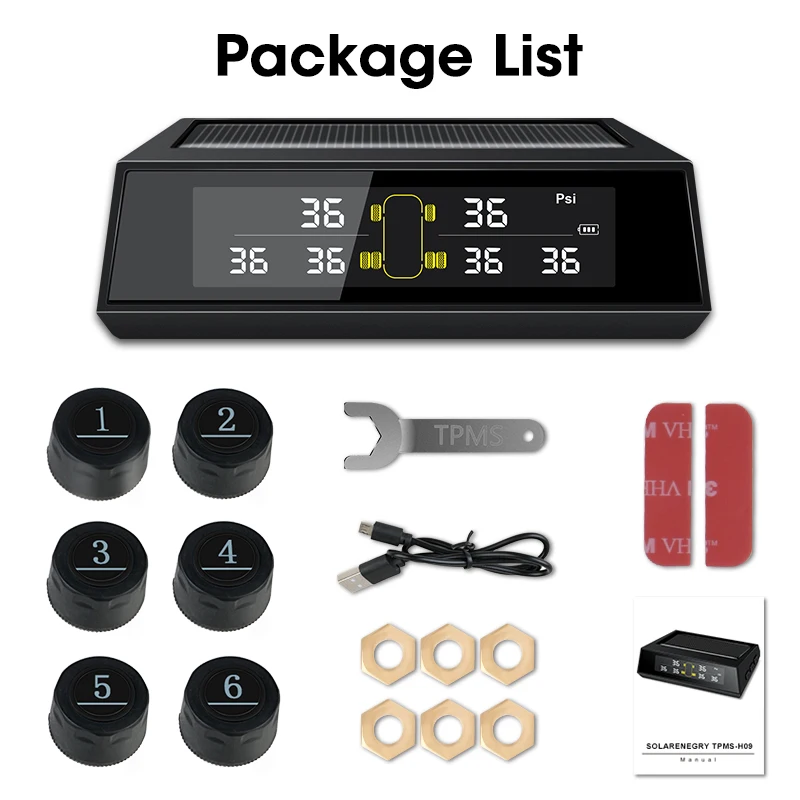 Jansite Ʈ ڵ TPMS 溸 Ÿ̾ з ͸ ý, ڵ  Ÿ̾  ũ, Tpsm 6 ܺ , ִ 5.5 