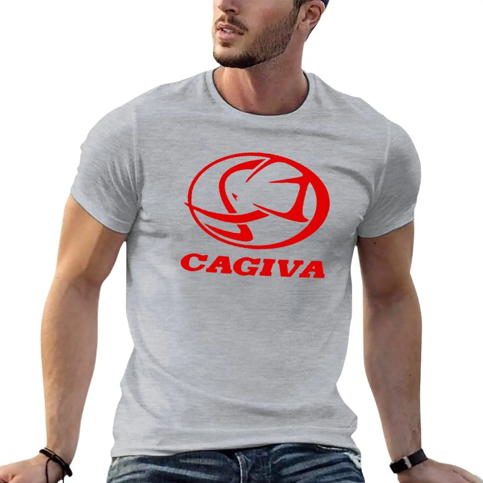 Elefant Cagiva T-Shirt Sweat Shirt Coreano Fashion Mens Graphic T-Shirt Pack