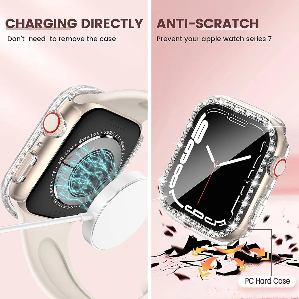 Premium Diamond Bumper Glass + Case Screen Protector