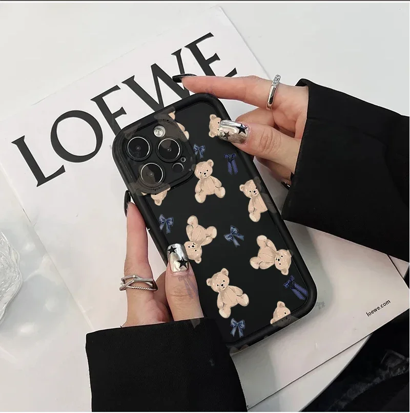 Adorable Bear Cat Design Protective Phone Case